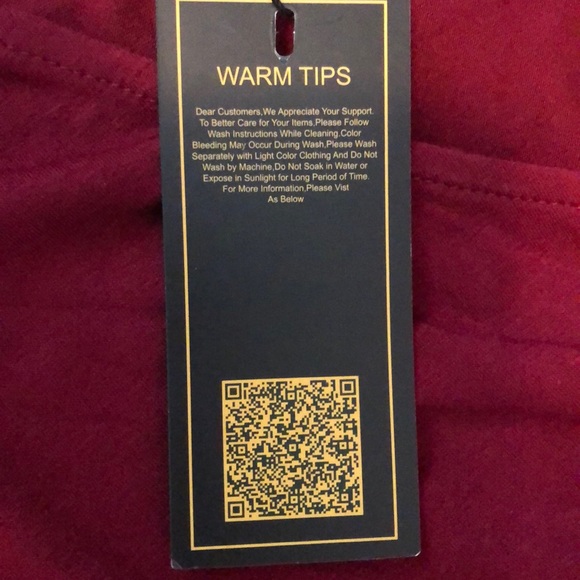 NWT Glory Star Long Sleeve Burgundy Dress - Picture 8 of 10